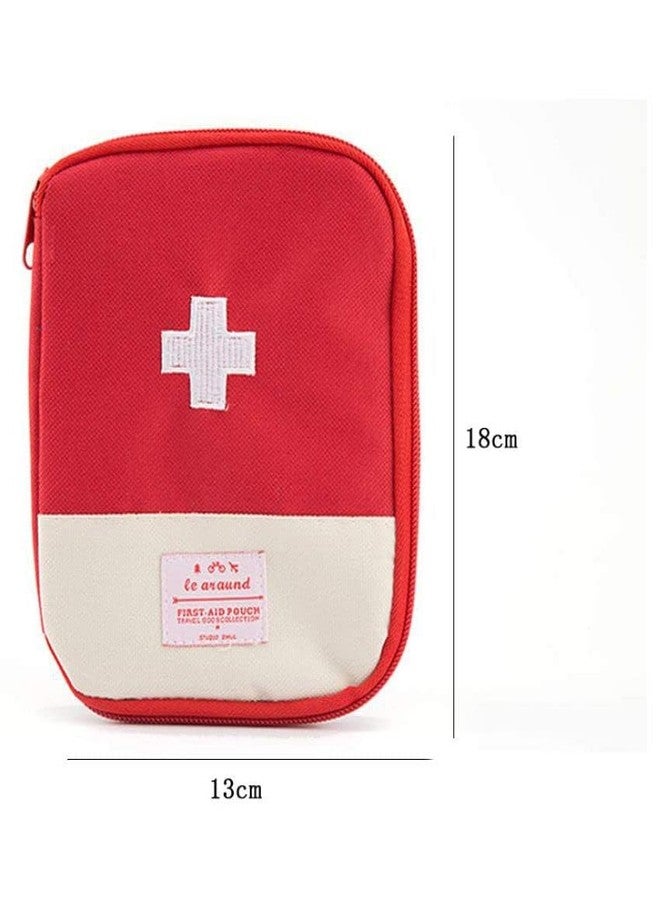 VETERIT 1 Pack Travel Mini First Aid Kit Bag, Portable Medicine Storage Bag Drug Packing Bag for Outdoor | Travel Pouch Medicine Storage Bag - Image 2